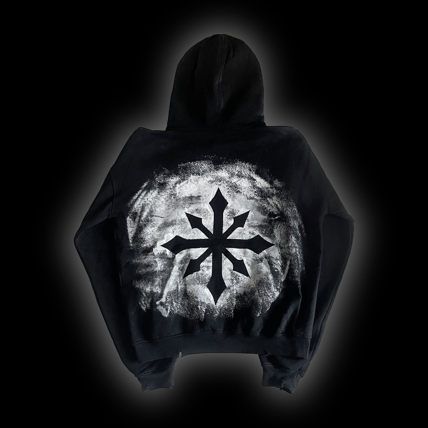 Double cross hoodie
